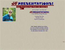 Tablet Screenshot of jfpresentations.com